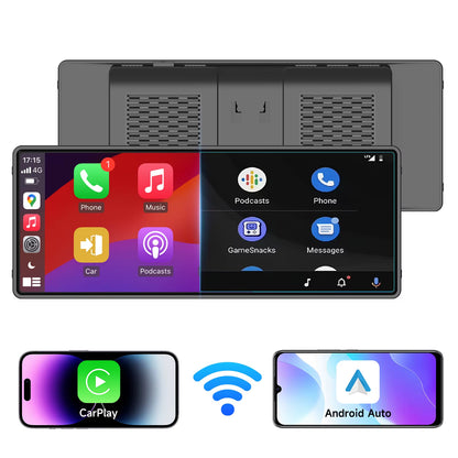 10.26Inch Carplay MP5 Player Portable BT Touch Srceen Wireless Carplay Android Auto Car Radio for Apple or Android Video Stereo